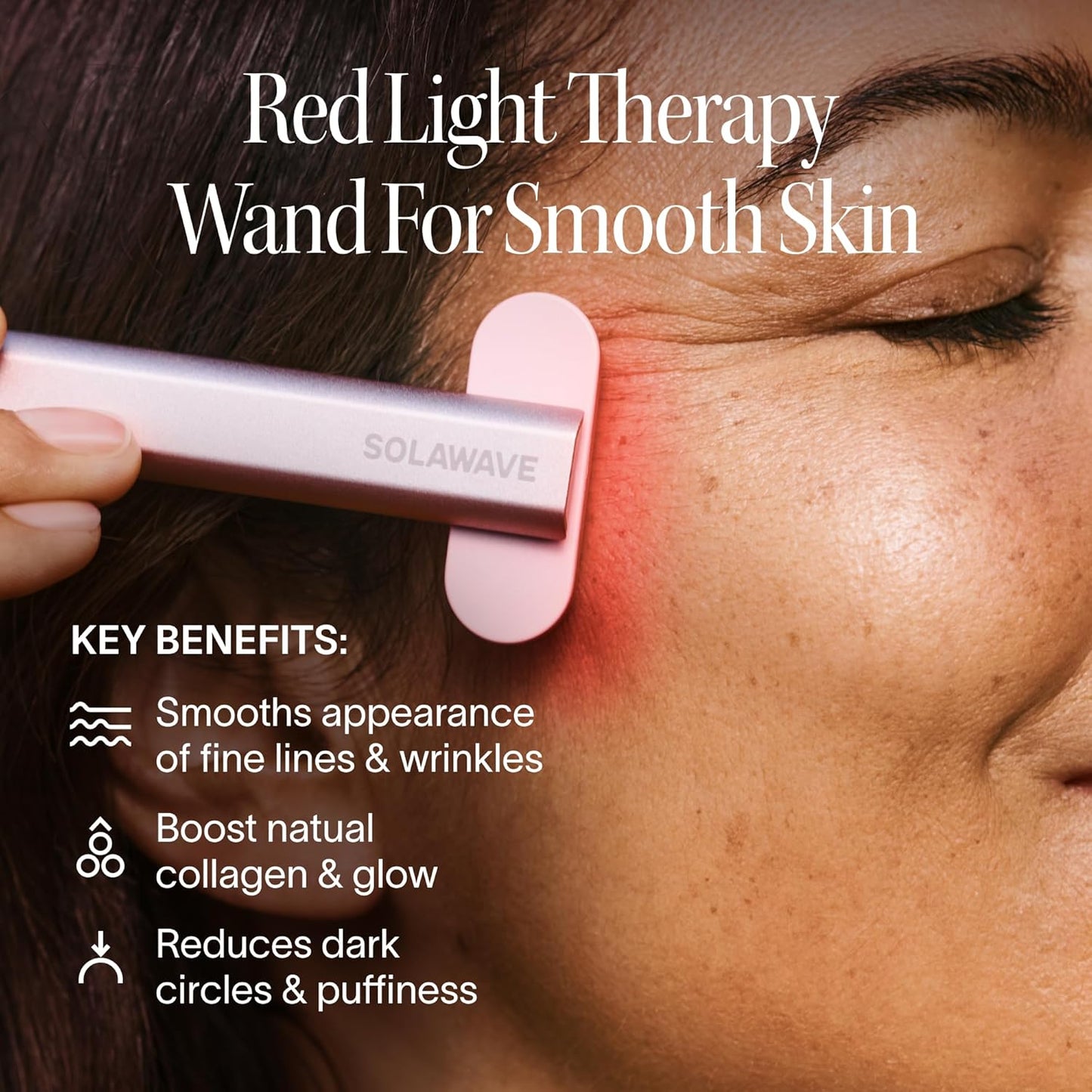 Claréa Anti-Aging Red Light Therapy Wand – 4-in-1 Anti-Aging Device for Face & Neck