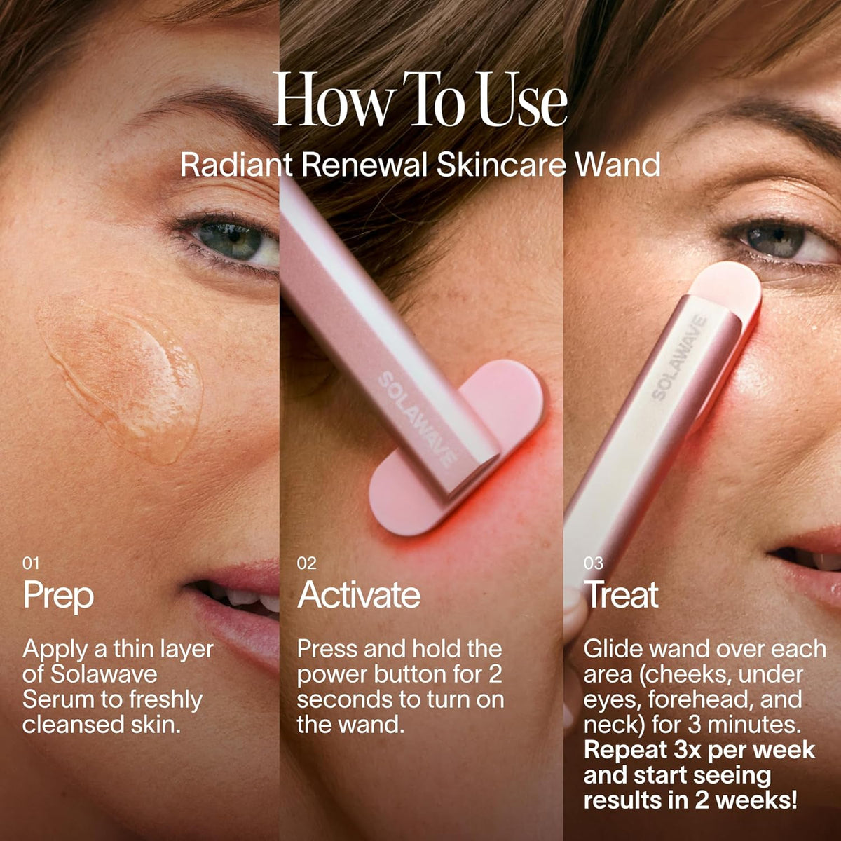 Claréa Anti-Aging Red Light Therapy Wand – 4-in-1 Anti-Aging Device for Face & Neck